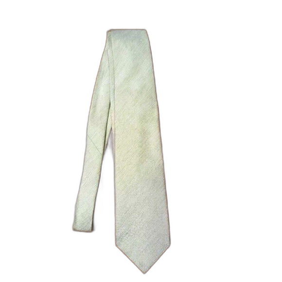 Bvlgaribulgari green mens tie designer formal old money quiet luxury luxe tie